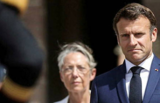 Emmanuel Macron and Elisabeth Borne's approval...