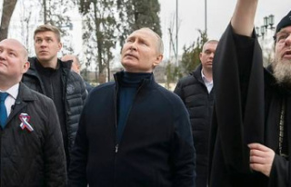 Putin in Crimea for the 9th anniversary of the annexation