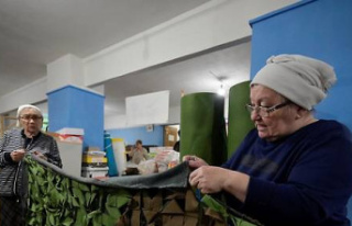In Russia, women sew for the forehead