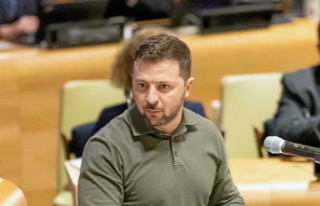 At the UN, Zelensky charges Moscow, which he accuses...