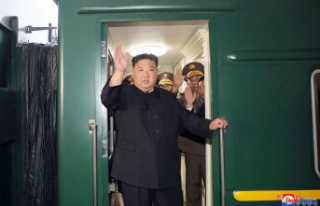 Kim Jong-un is on a train to Vladivostok, where he...