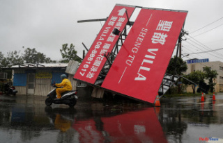 Taiwan: with winds sometimes exceeding 300 km/h, Typhoon...