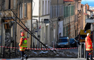 In Marseille, seven lightly injured after the partial...