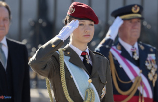 Monarchy Princess Leonor debuts at Military Easter...
