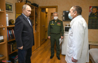 Vladimir Putin at the military hospital, this may...