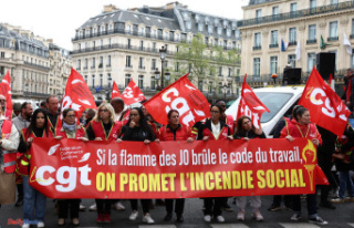 Paris 2024: the CGT demonstrates in Paris against...