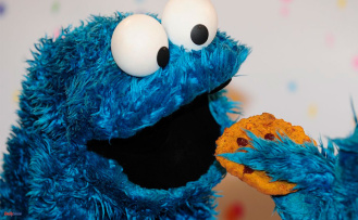 Television Pancake mix, puffed rice... And glue?: the recipe for what Sesame Street's Cookie Monster eats