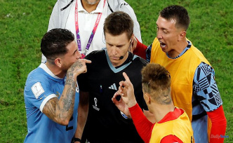 Uruguay's soccer bully: World Cup player suspended after attacking German referee