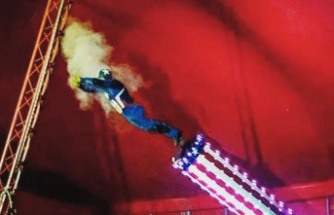 Caerphilly: Circus circus acrobat is injured in human cannonball stunt