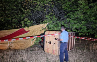Accidents: Accident with hot air balloon: Passenger killed on the ground