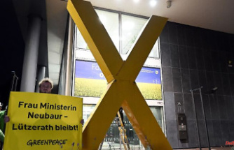 North Rhine-Westphalia: Greenpeace demonstrated for Lützerath