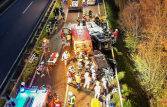 Accident site hundreds of meters long: Ten injured in mass crash on federal highway