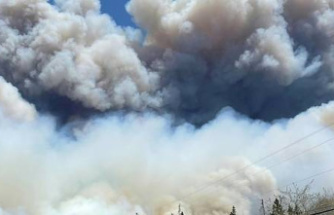 Heat wave and fires in eastern Canada