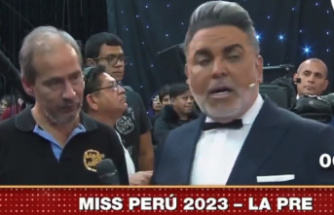 Television The presenter of Miss Peru collapses and fires the producer of the program live: "Here the heads are cut off immediately"