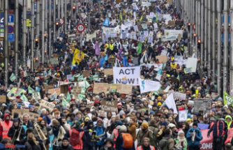 In Brussels, at least 20,000 people marched for the climate