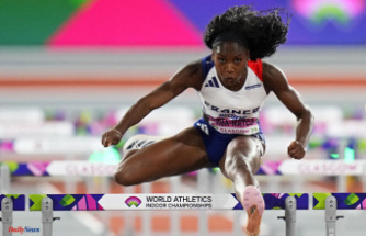 Cyréna Samba-Mayela, world vice-champion in the 60 meter hurdles at the Glasgow World Championships