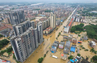 In China, a southern region placed on red alert after torrential rains which left at least four dead
