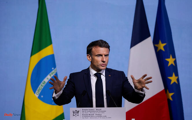 EU-Mercosur deal 'very bad', 'let's build a new deal', says Macron in Brazil