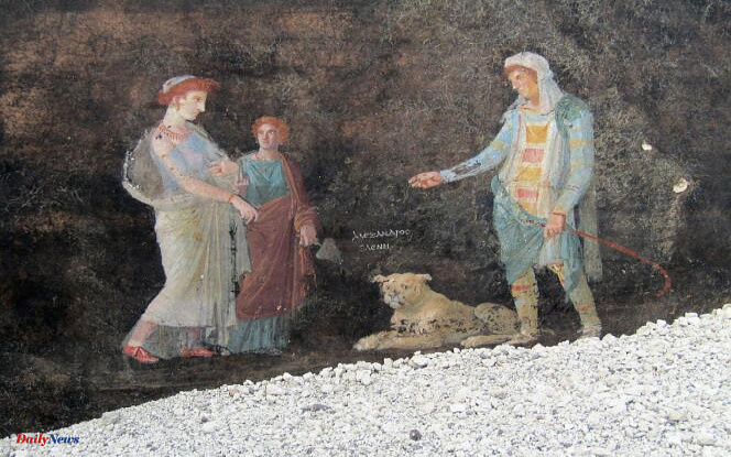 Discovery of frescoes inspired by the Trojan War in Pompeii